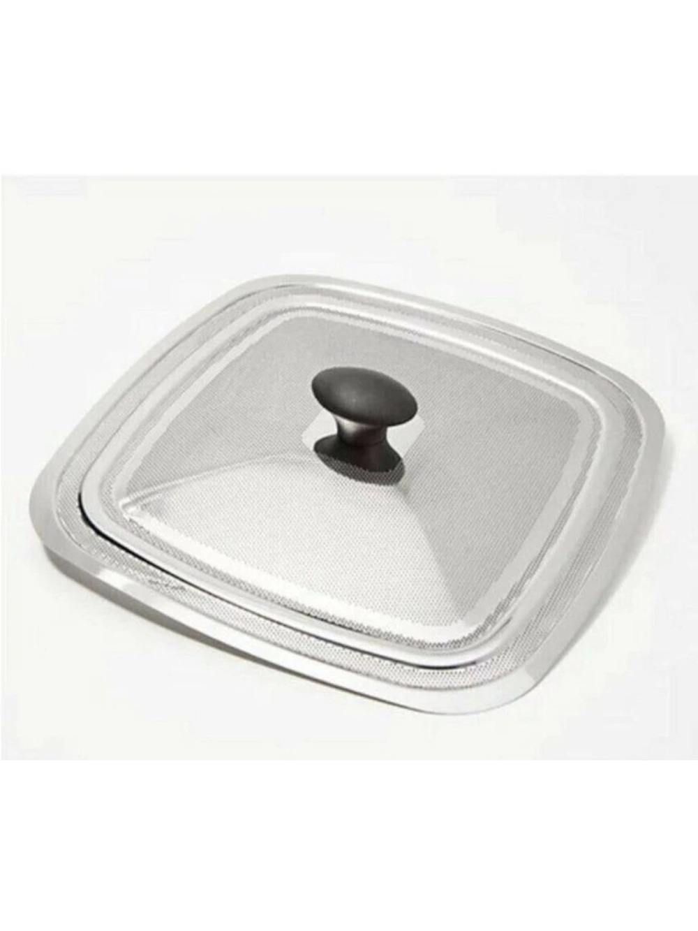New Cook's Essentials Square Splatter-Less Lid for pan - Stainless